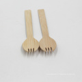 Spork en bambou de couverts jetables de 160mm pour l&#39;usage de restaurant